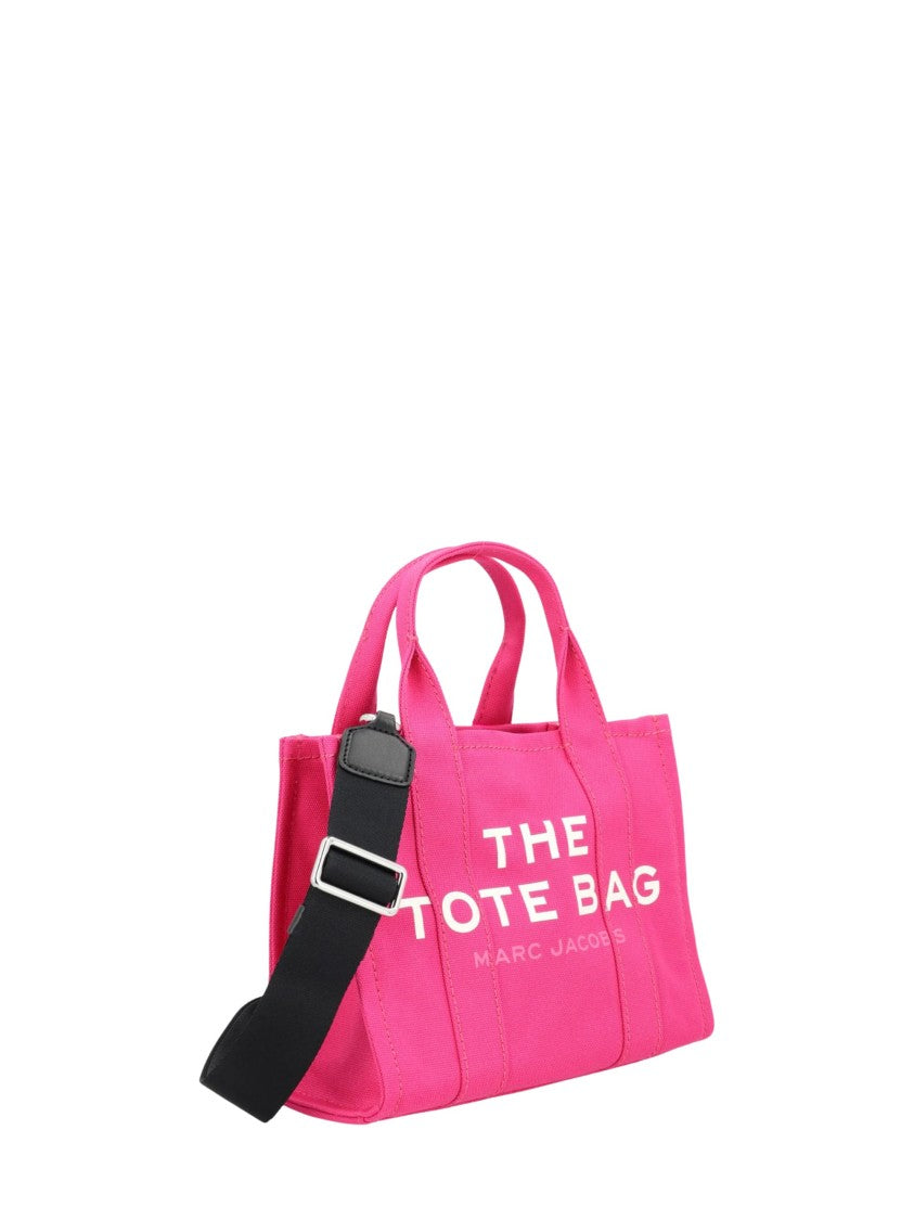 Marc Jacobs Pink Front Logo Cotton Tote Bag