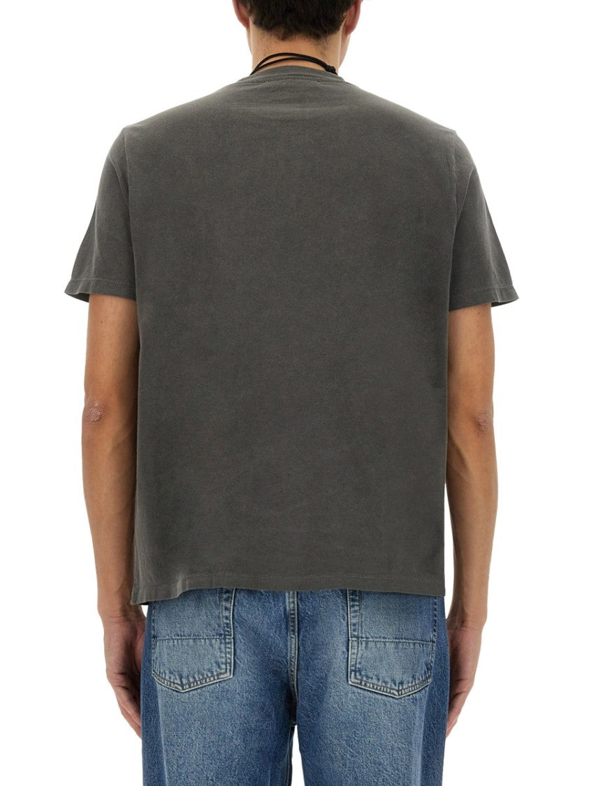Our Legacy Washed Muted Grey Cotton T-Shirt