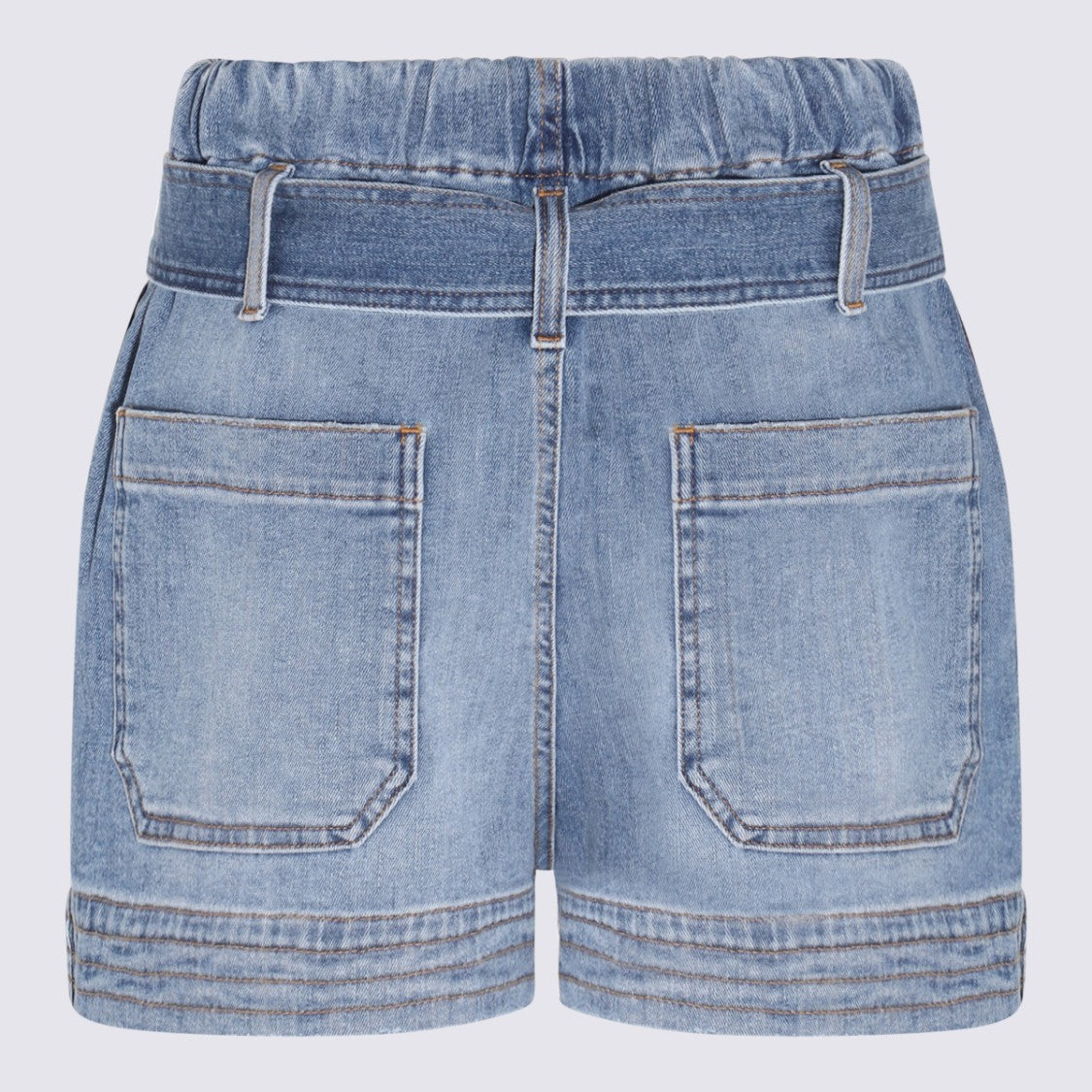 Stella Mccartney Denim Shorts With High Elastic Waistband