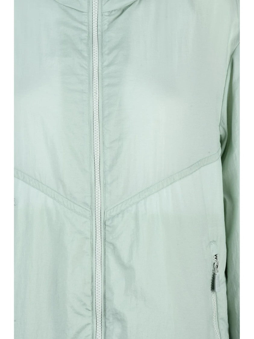 Add Aqua Green Lightweight Polyamide Windbreaker Parka