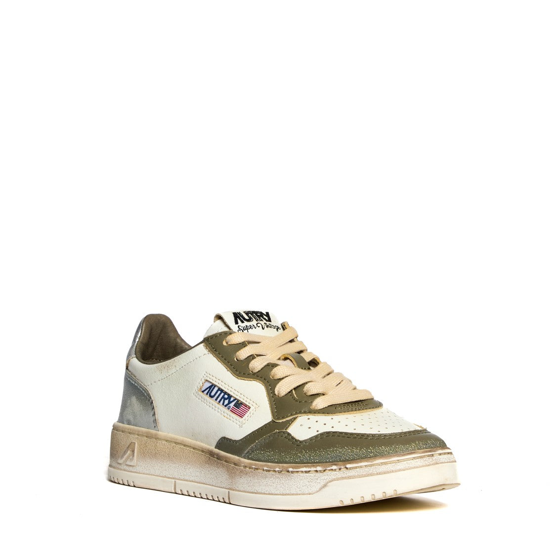 Autry Vintage Inspired Low-Top Sneakers With Textured Accents