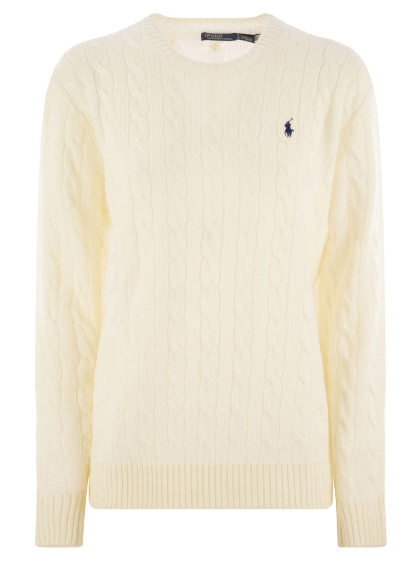 Polo Ralph Lauren Plaited Wool And Cashmere Crew-Neck