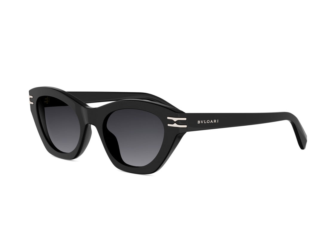 Bulgari Glossy Black Bv40099i Oversized Cat-Eye Sunglasses