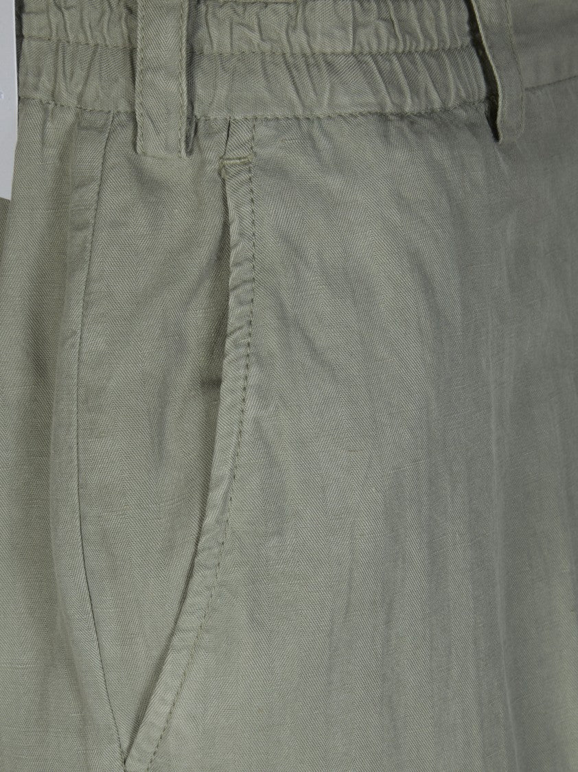 Pt01 Pt01 Green Tapered Carrot Trousers