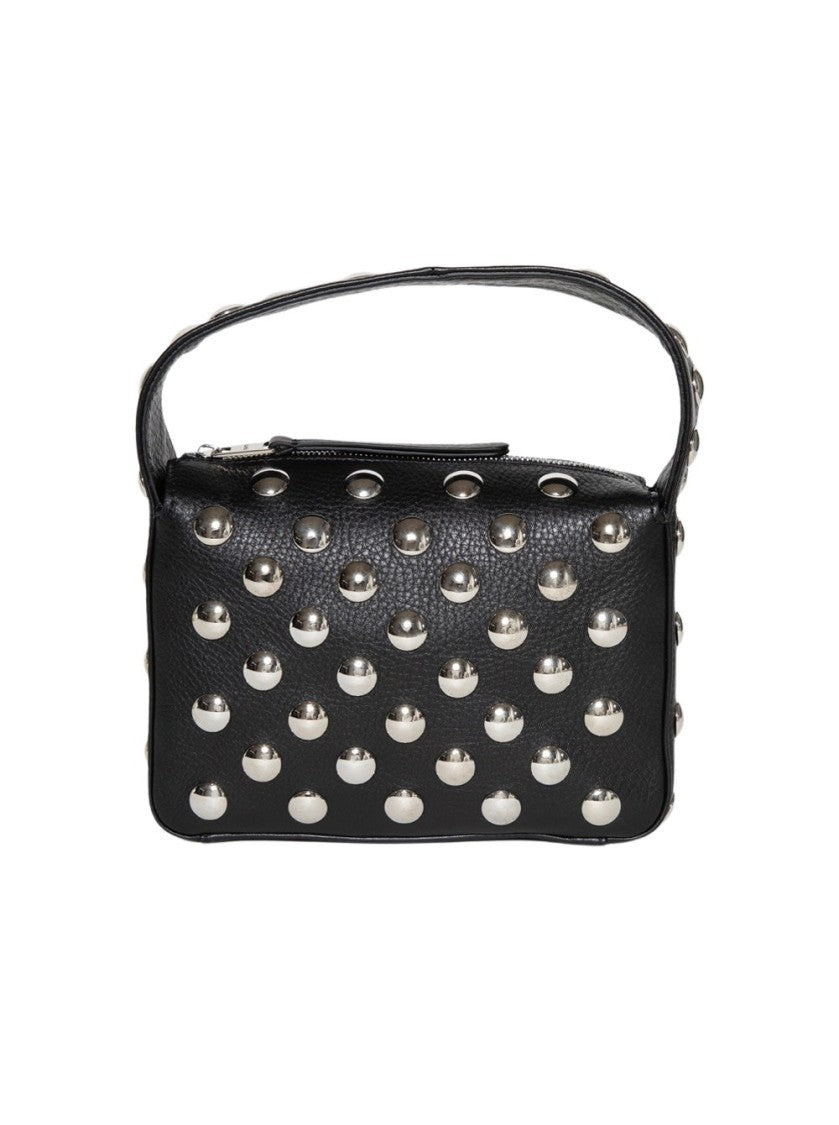 Khaite Small Elena Bag Black Leather With Studs