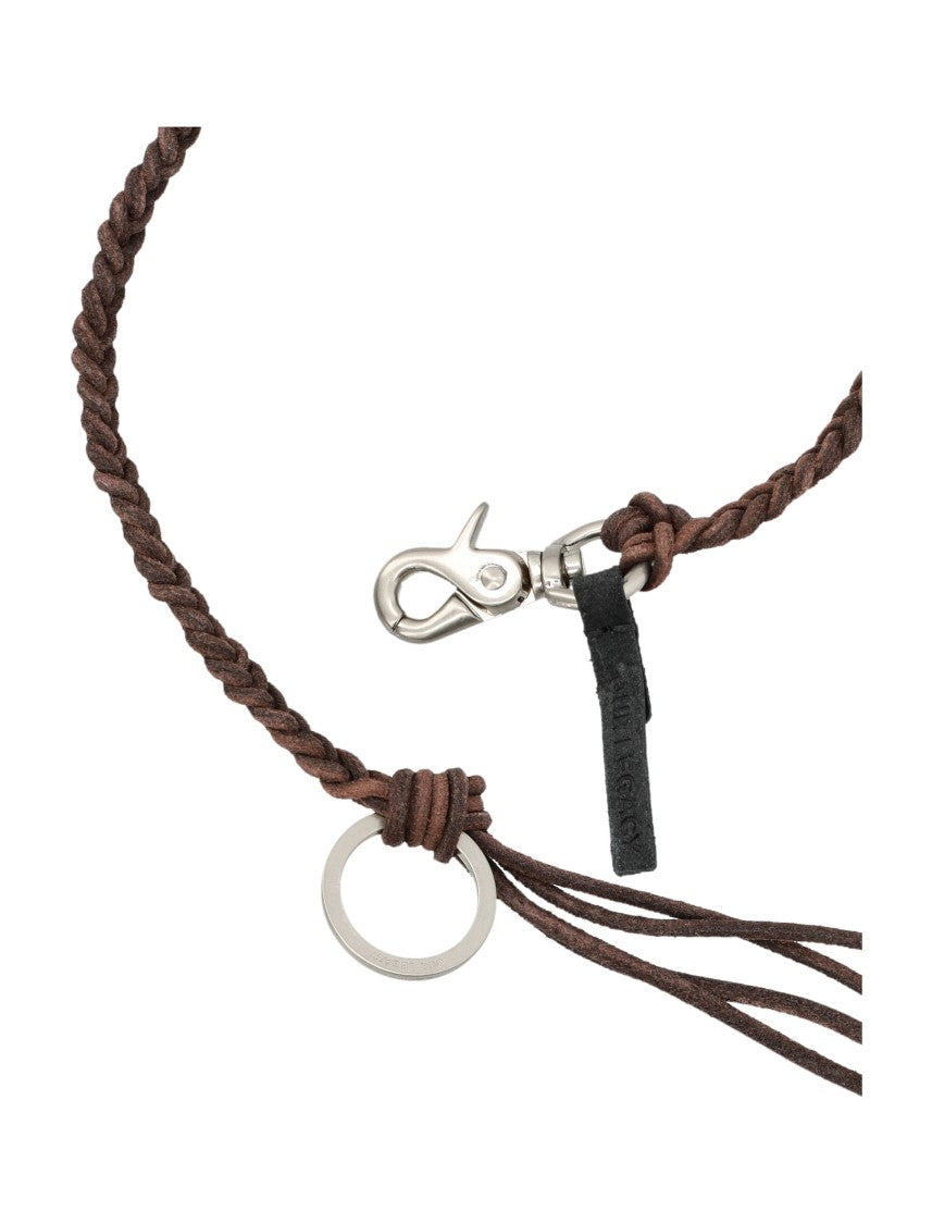 Our Legacy Ladon Braided Brown Cord Keychain
