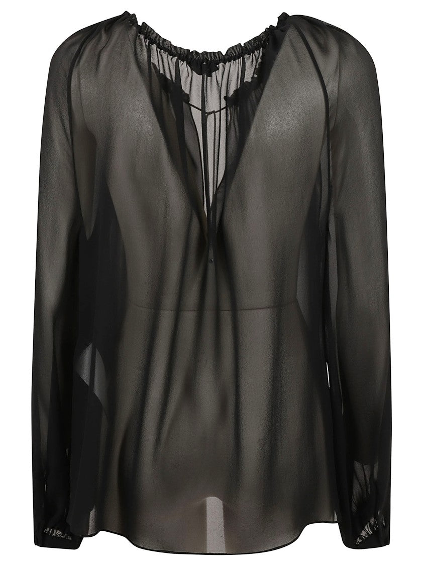 Tom Ford Sheer Black Silk Shirt