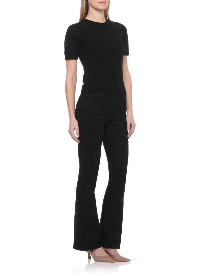Mother Black The Weekender Cotton Jeans