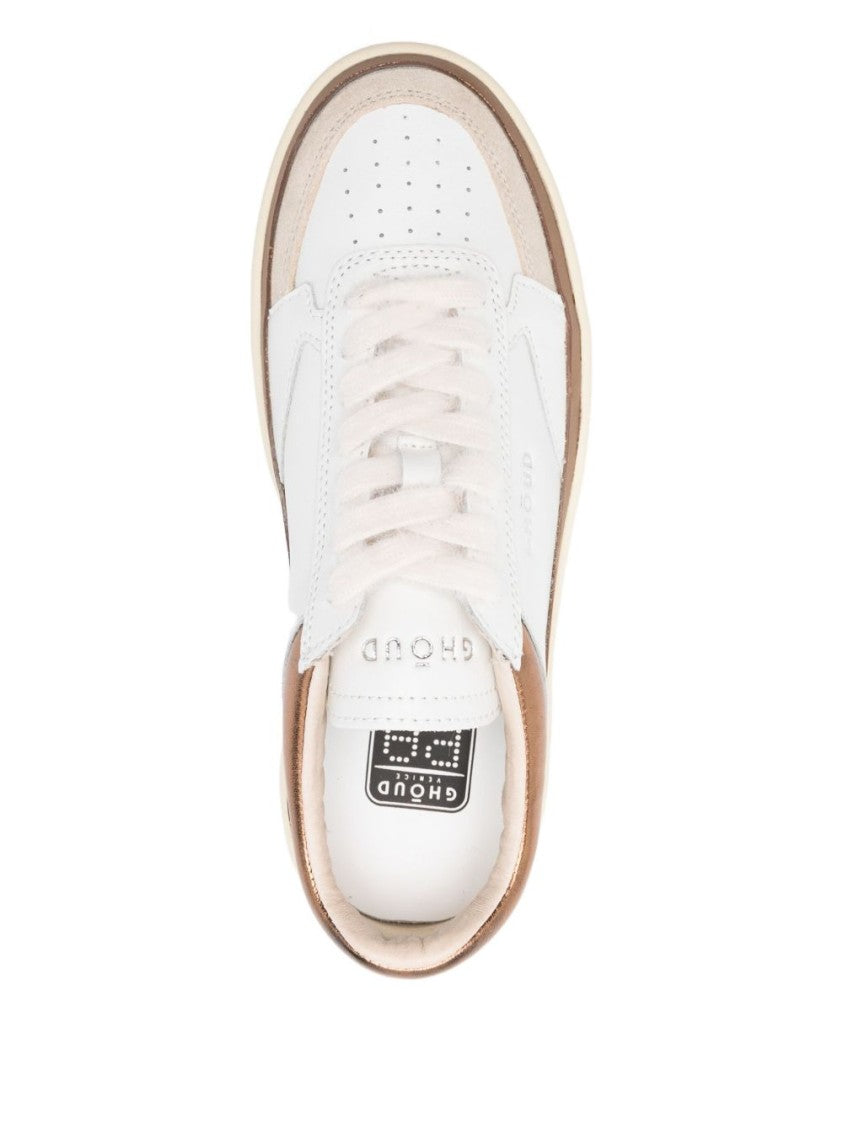 Ghoud White Sneakers With Metallic Accents