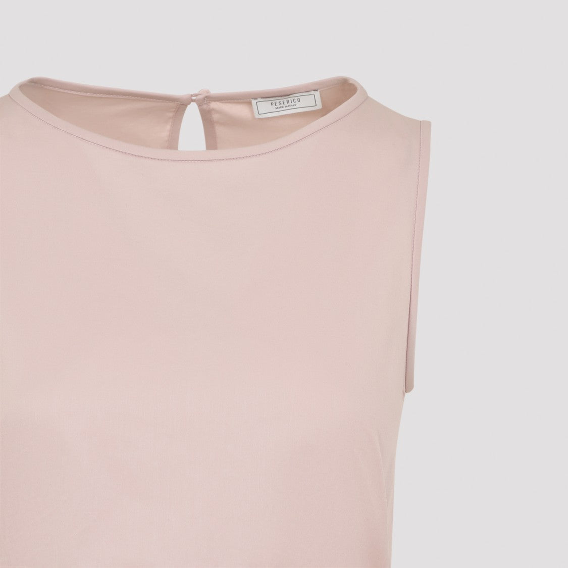 Peserico Pink Cotton Midi Dress