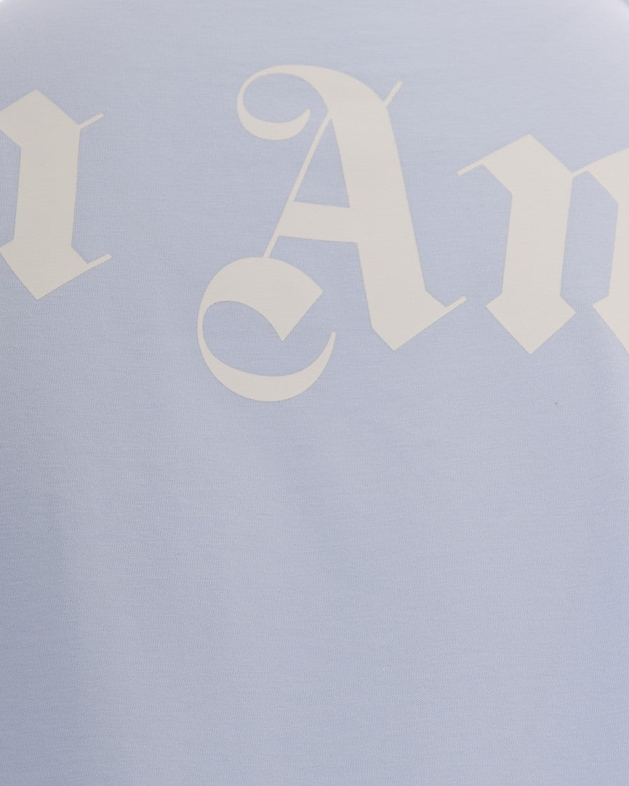 Palm Angels Oversized Crew Neck T-Shirt With Classic Logo Prints