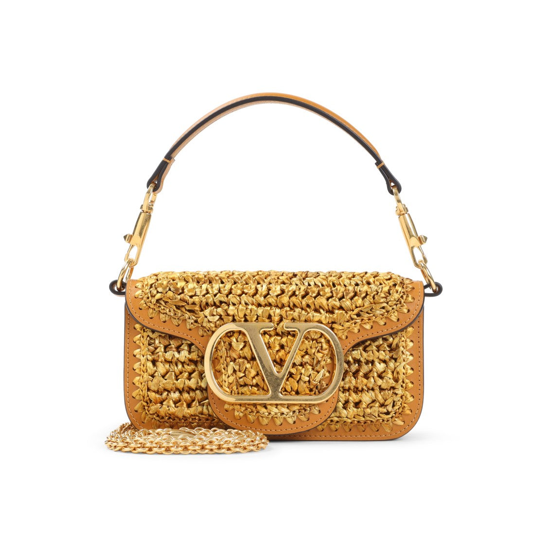 Valentino Garavani Woven Textured Shoulder Bag