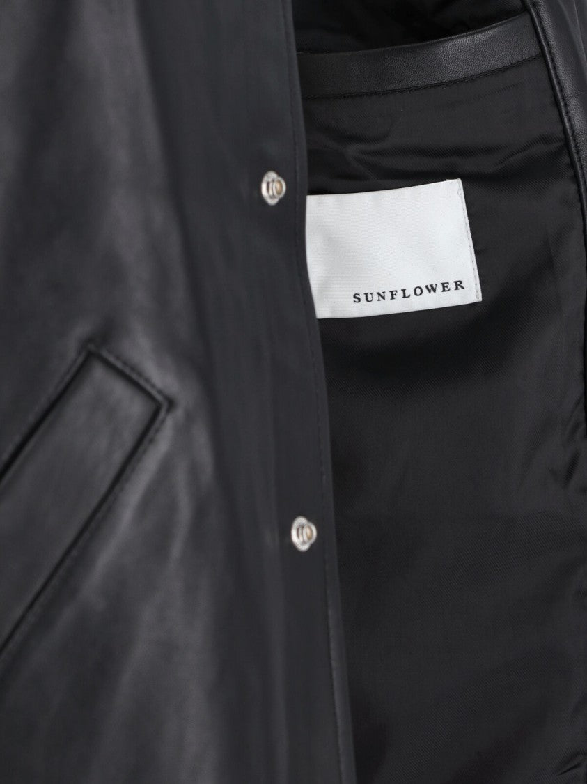 Sunflower Lambskin Leather Jacket – Black