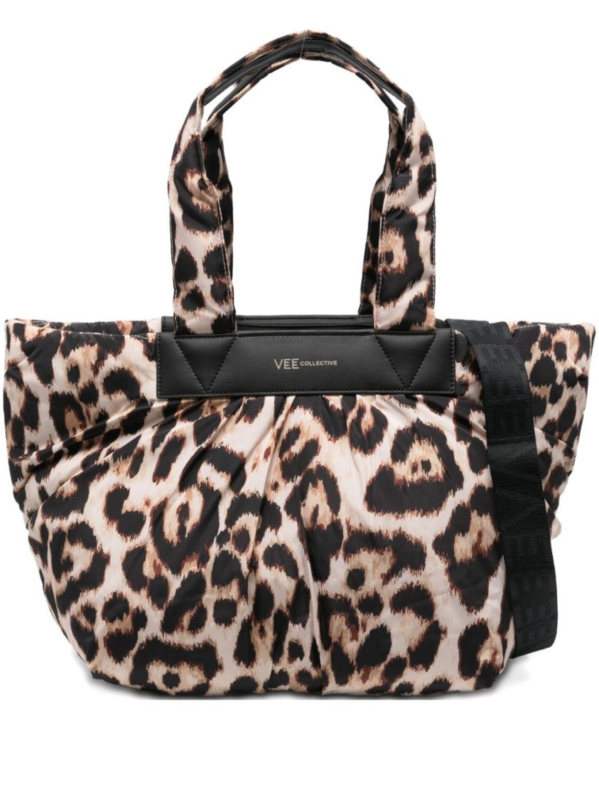 Veecollective Bold Leopard Print Shoulder Bag
