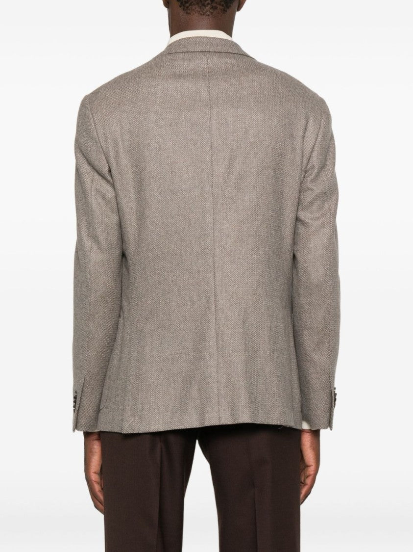 Corneliani Tailored Brown Blazer With Classic Design
