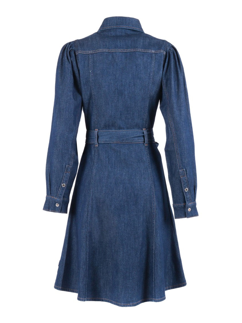 7 For All Mankind Halona Puff Sleeve Mini Dress
