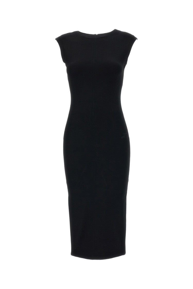 Jacquemus Black La Robe Alba Jersey Midi Dress