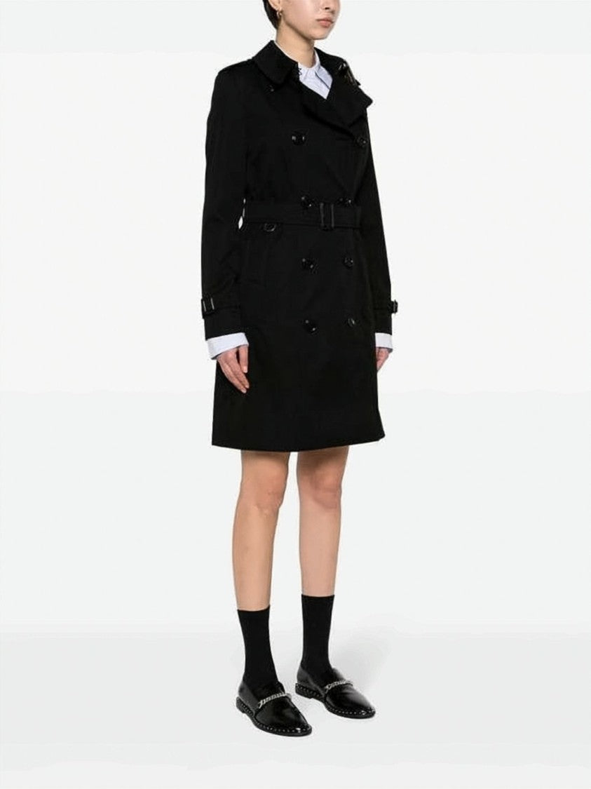 Burberry Heritage Cotton Double-Breasted Trench Coat With Tailored Fit