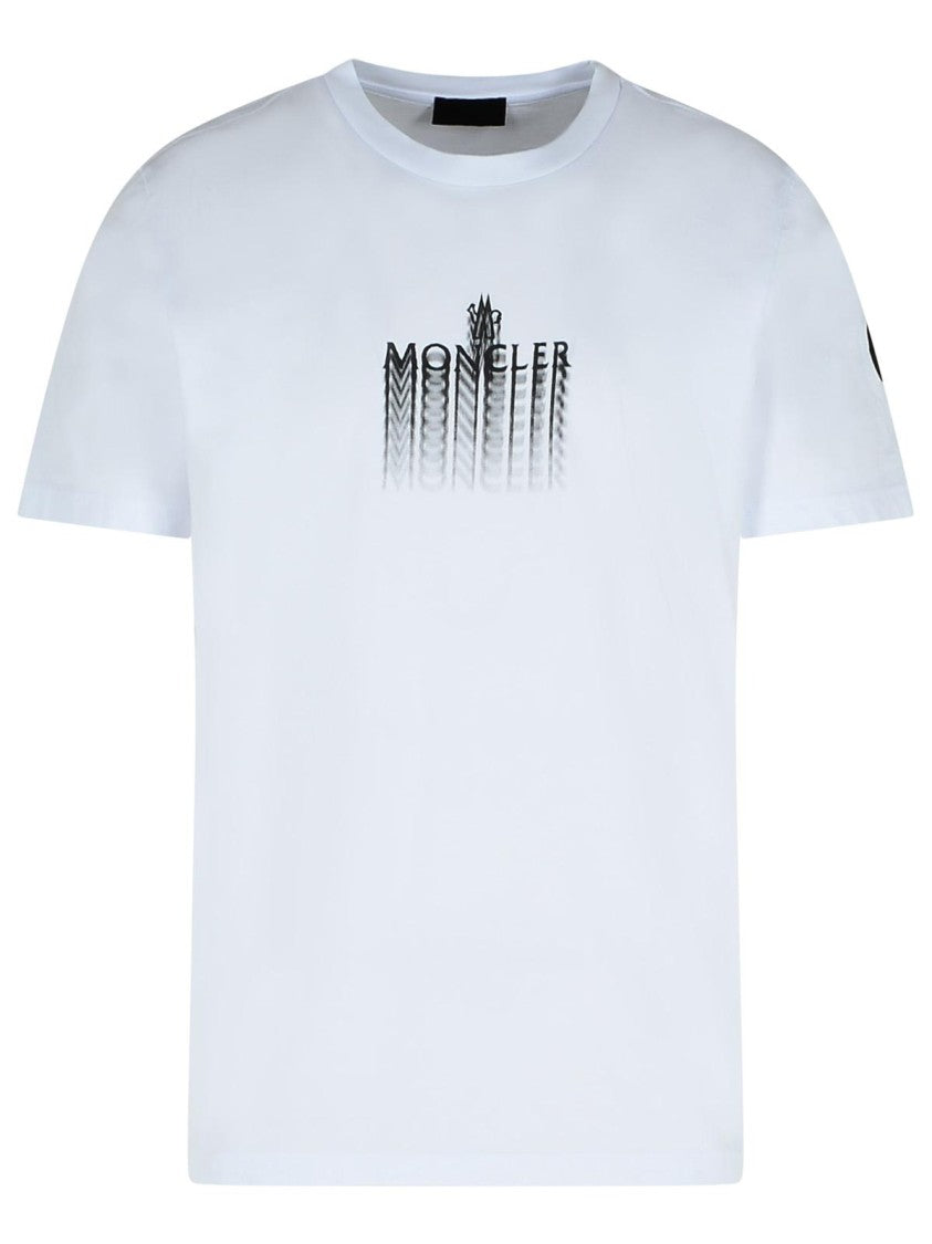 Moncler White Crew Neck T-Shirt
