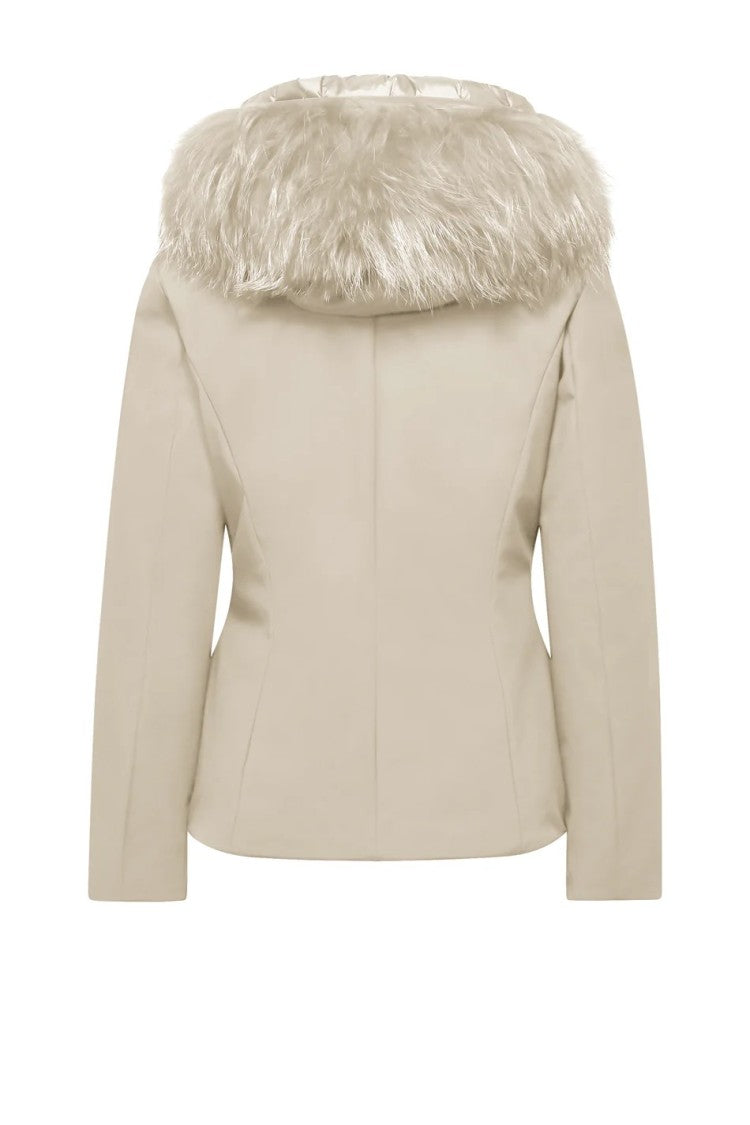 Bomboogie Slim-Fit Beige Coat