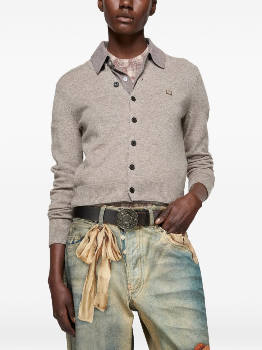Acne Studios Button-Down Fine-Knit Sweater