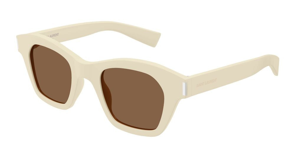 Saint Laurent Sunglasses Sl 592 004 Ivory Ivory Brown 47/23/145