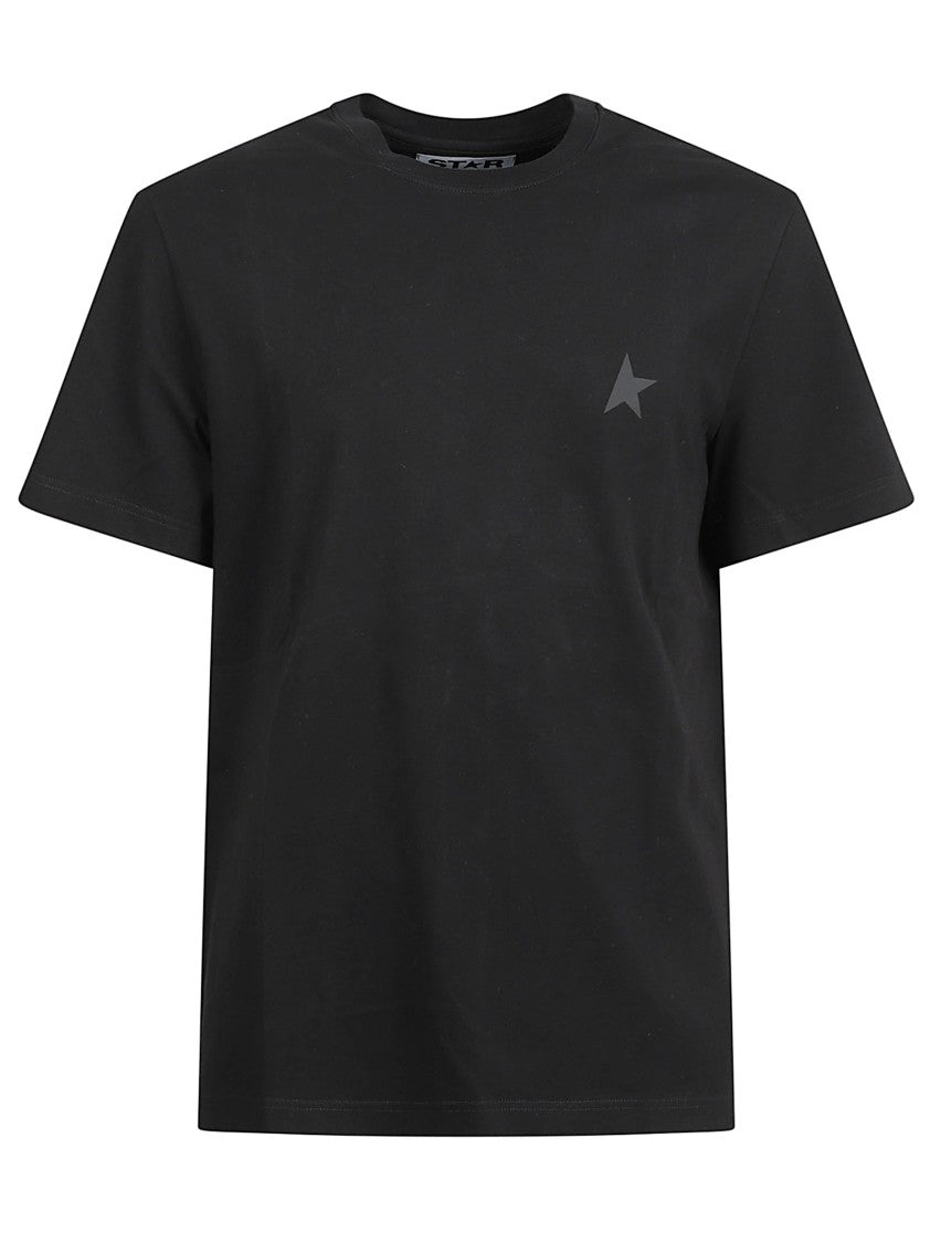 Golden Goose Star Print Crew Neck Cotton Jersey T-Shirt