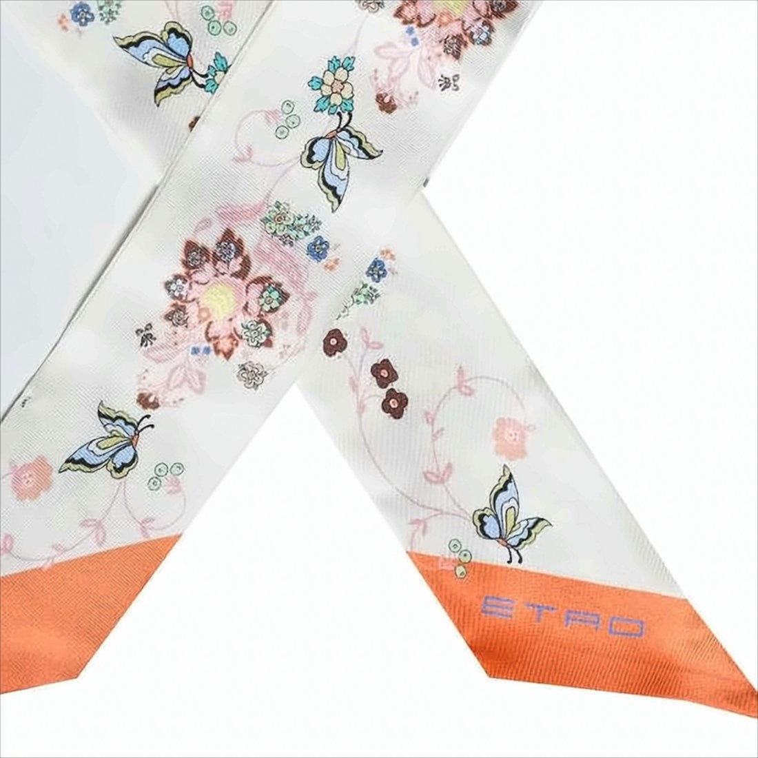 Etro Delicate Silk Scarf With Floral Motifs