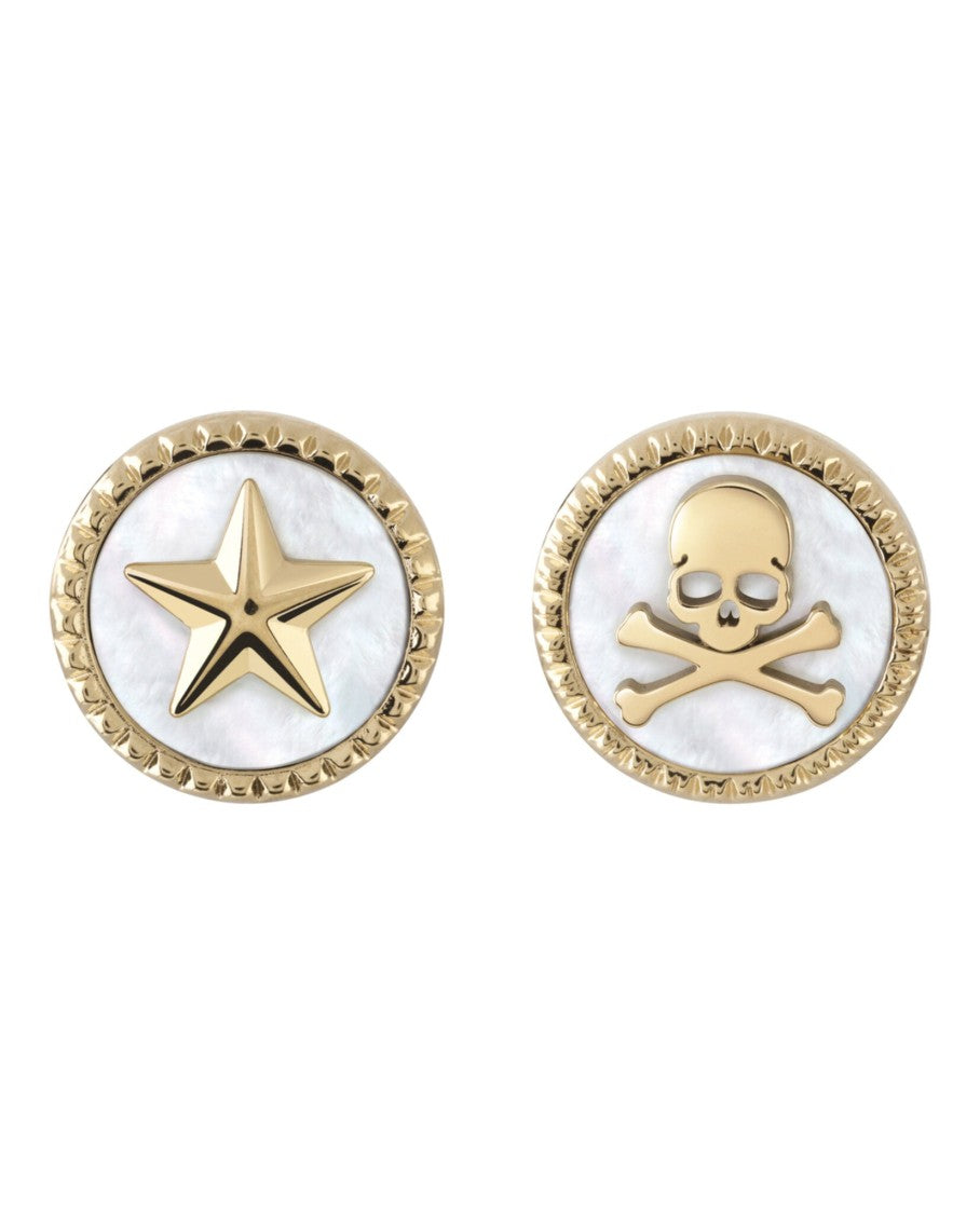 Philipp Plein Plein Mini Logo Stud Earrings
