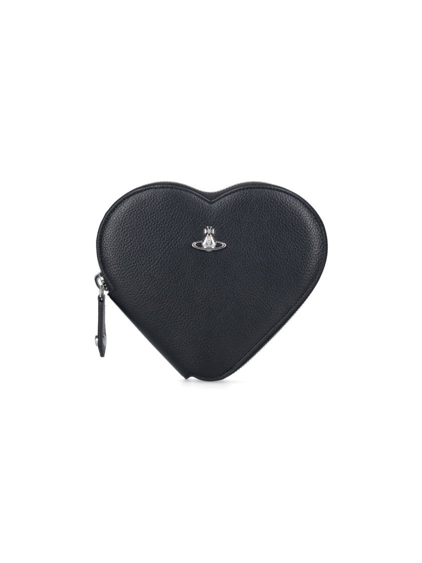 Vivienne Westwood "New Heart" Crossbody Bag – Black