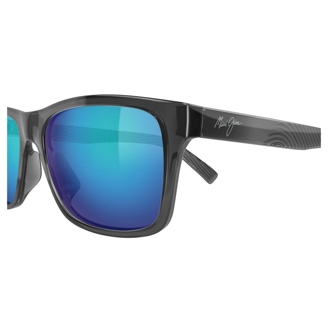 Maui Jim Kowelo Rectangular Frame Sunglasses With Mirrored Gradient Lenses