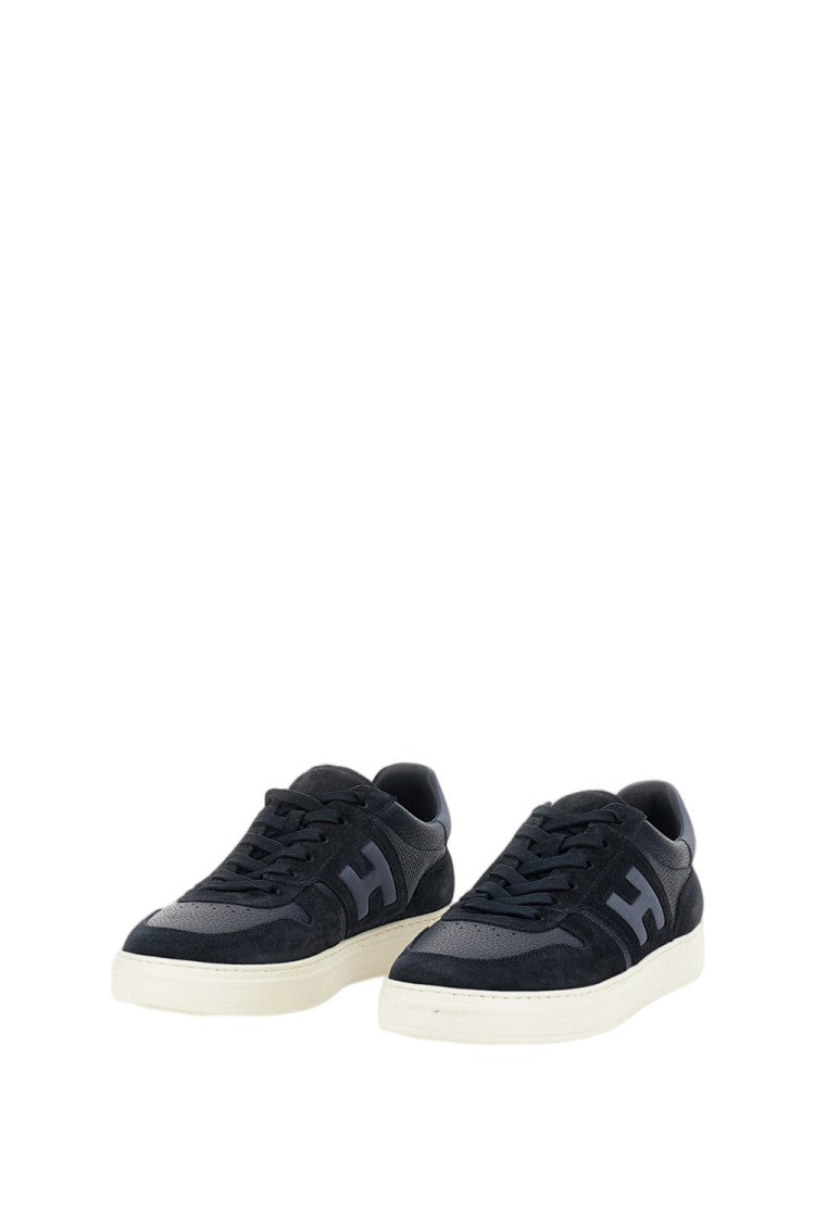 Hogan Blue Leather Suede Inserts Sneakers