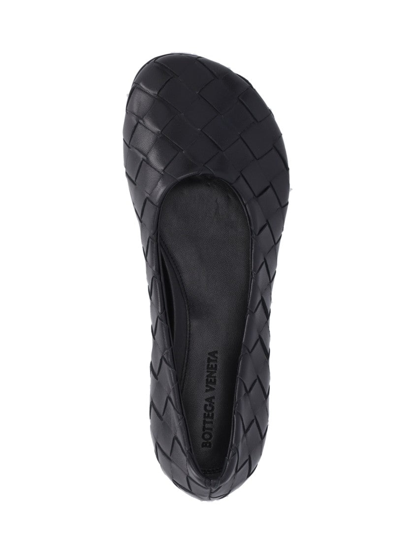 Bottega Veneta Intricately Woven Slip-On Ballerina Flats