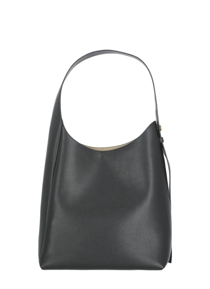 Tory Burch Romy Hobo Bag With Adjustable Strap And Gold-Tone Accents