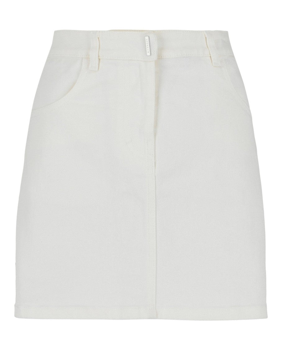 Givenchy A-Line Denim Skirt