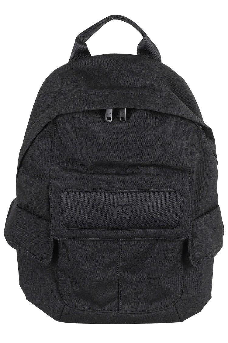 Y-3 Ys Black Zip-Around Polyester Backpack