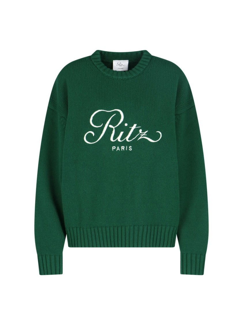 Frame "Ritz" Cashmere Sweater – Green