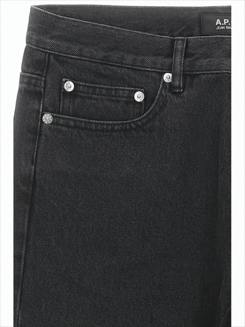 A.P.C. Straight-Leg Black Denim Pants