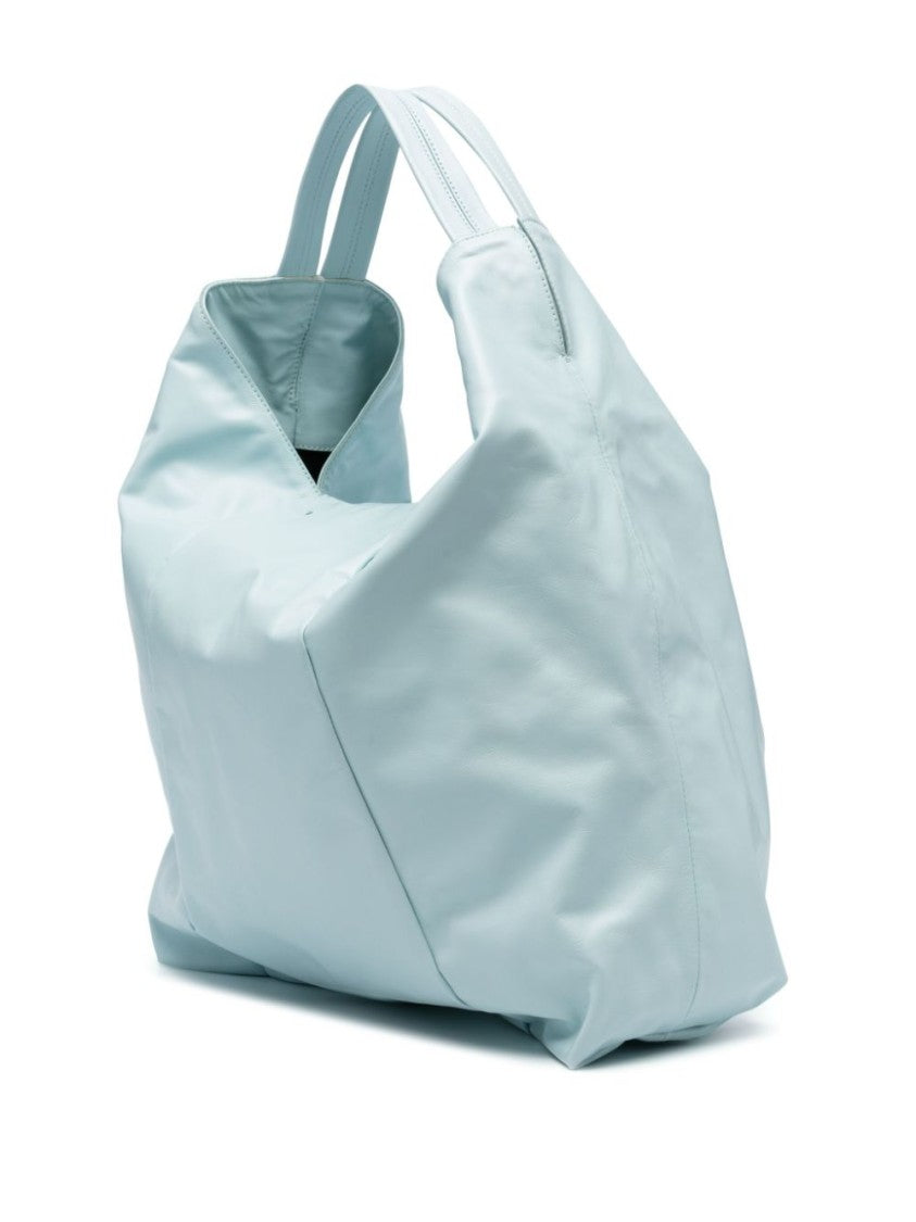 Vic Matié Turquoise Blue Calf Leather Bag