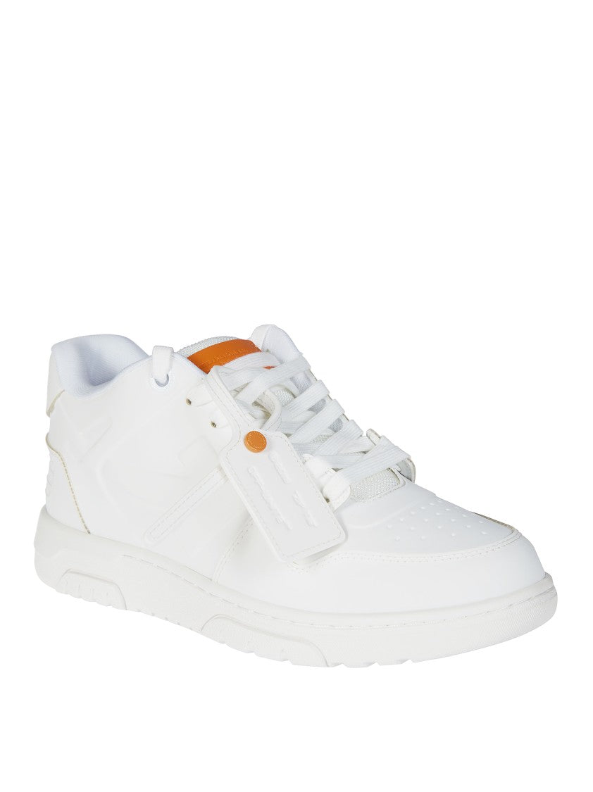 Off-White White Orange Laces Perforated Sneakers