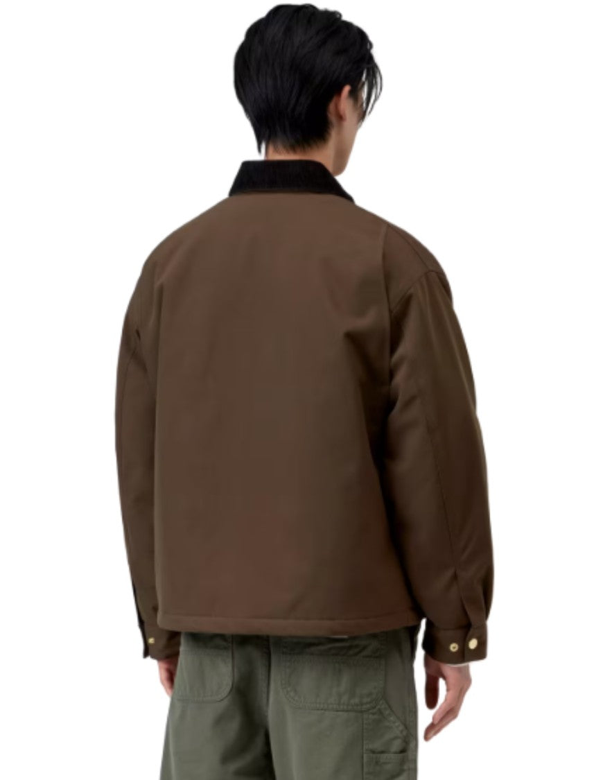 Carhartt Wip Tobacco Black Quentin Water-Repellent Nylon Jacket