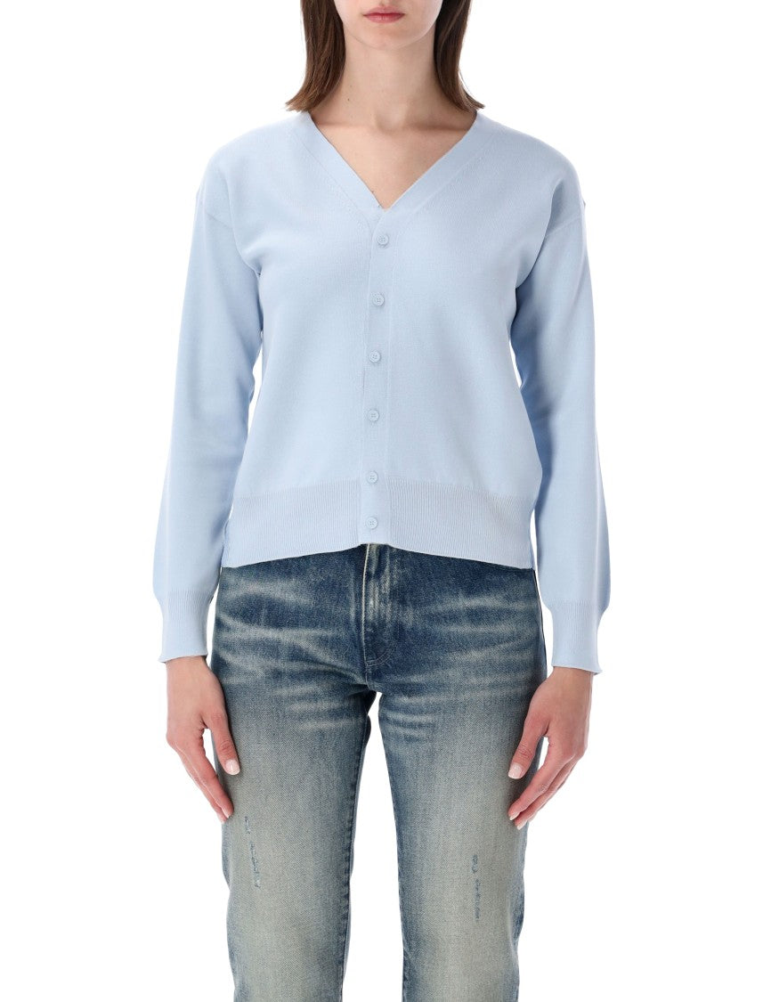 Mm6 By Maison Margiela Cardigan Pressed Light Blue Cardigan