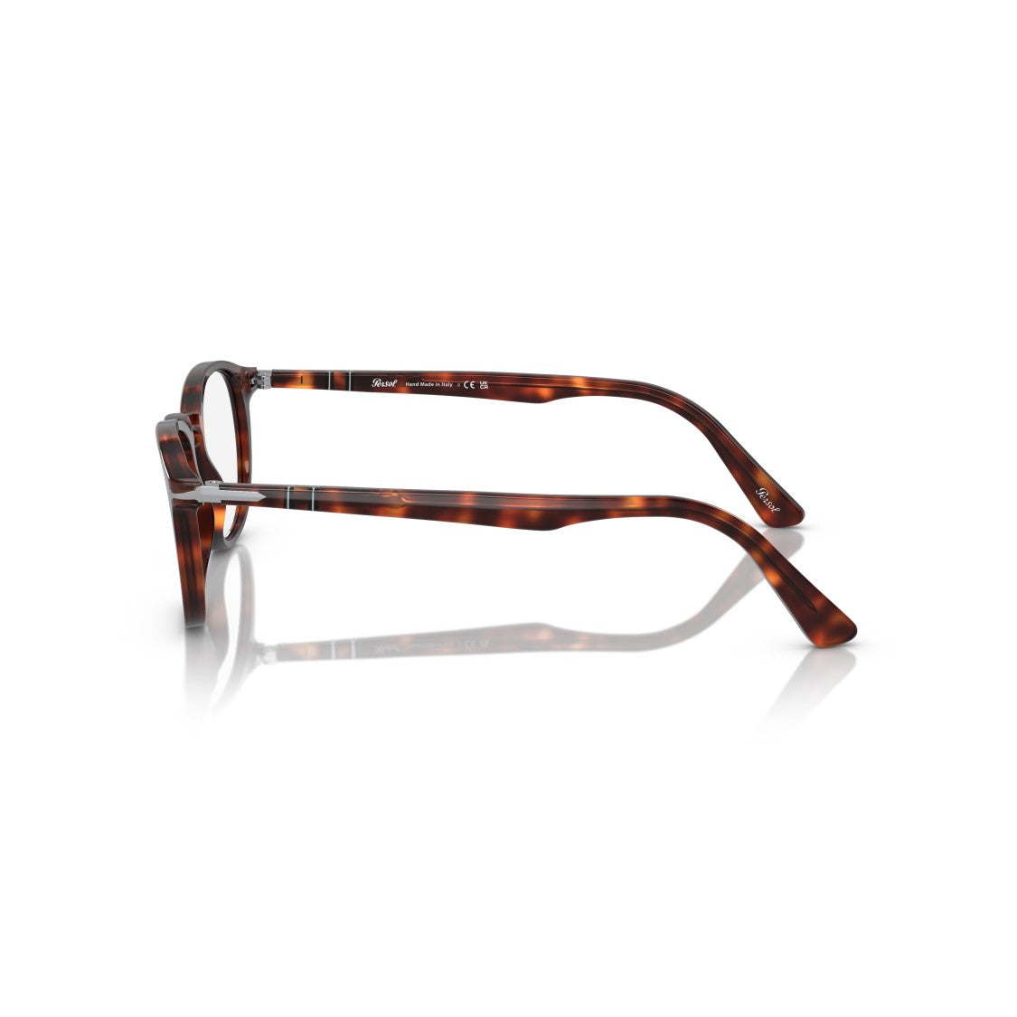 Persol 0Po3143v Round Acetate Eyeglasses With Tortoiseshell Pattern