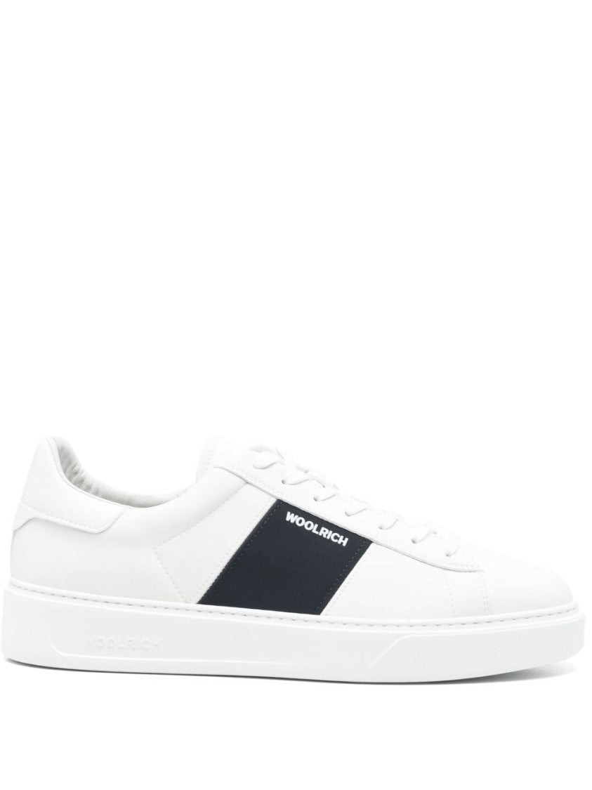 Woolrich White Sneakers With Lace-Up Fastening