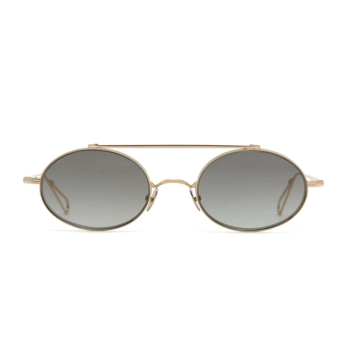 Ahlem Champagne Turbigo Green Gradient Metal Sunglasses
