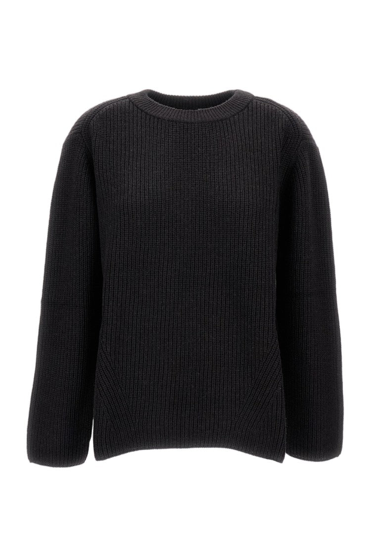 Parosh Classic Knit Sweater In Warm Brown Tone