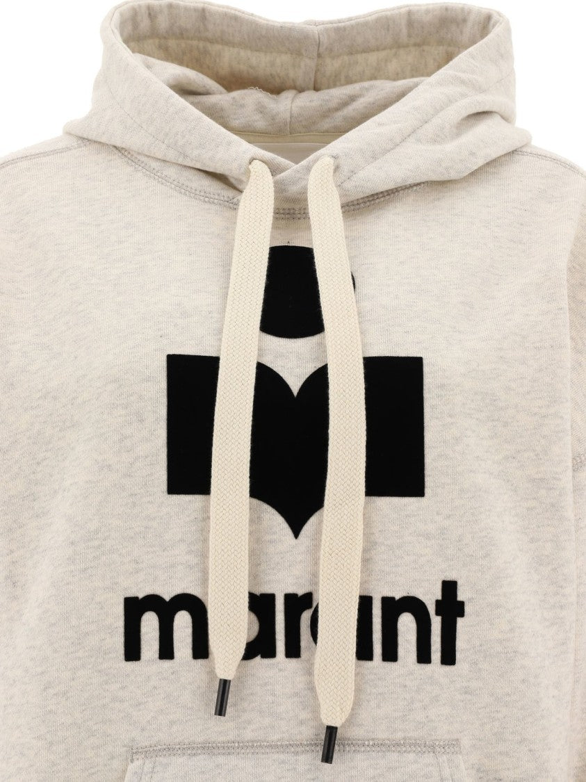 Isabel Marant Relaxed Fit Hoodie With Bold Graphic Logo