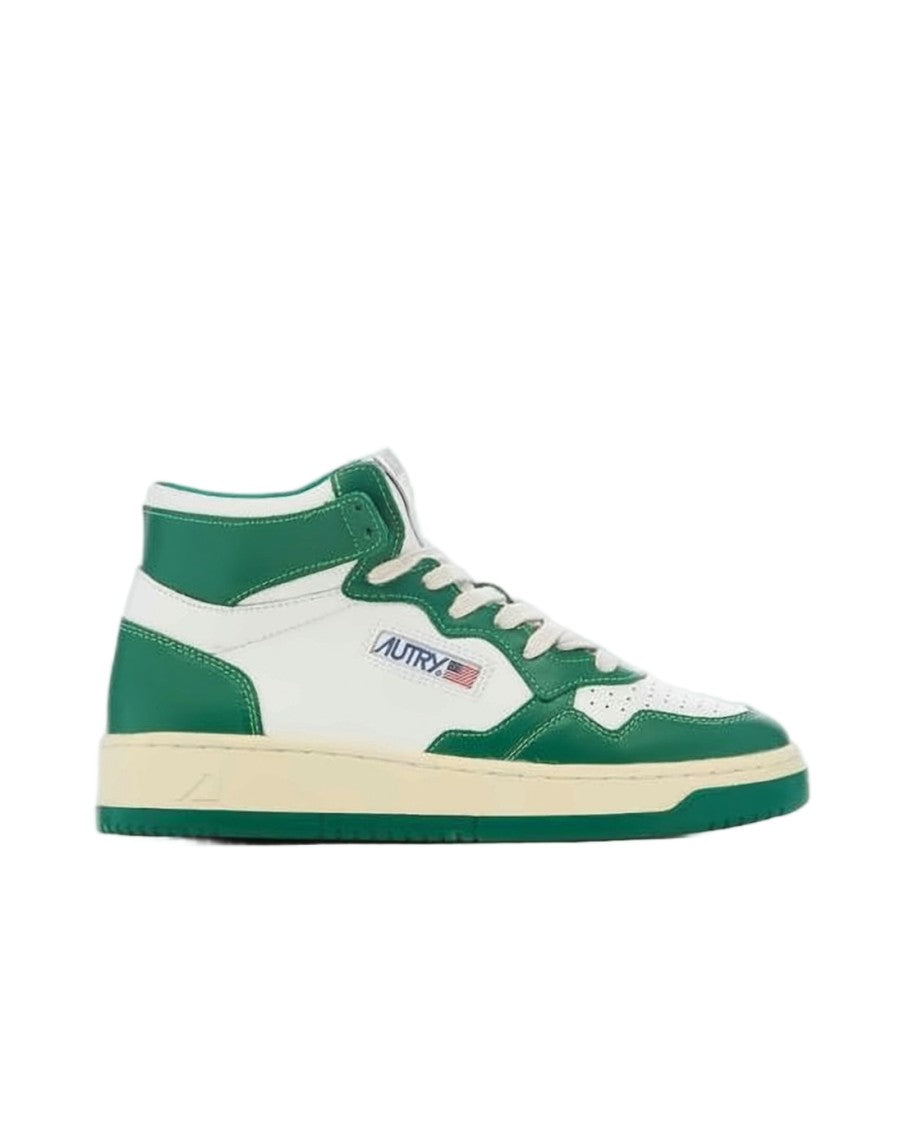 Autry Mid-Top Sneakers With Smooth Leather Panels