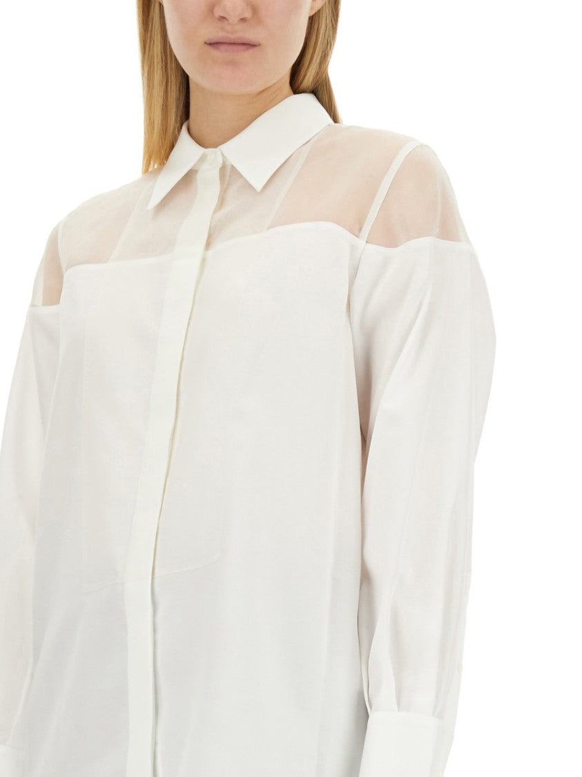 Helmut Lang White Tuxedo Shirt