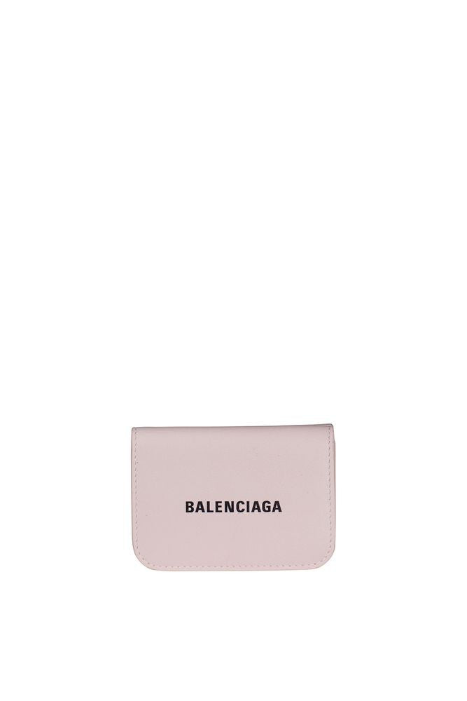Balenciaga Compact Pink Leather Mini Wallet